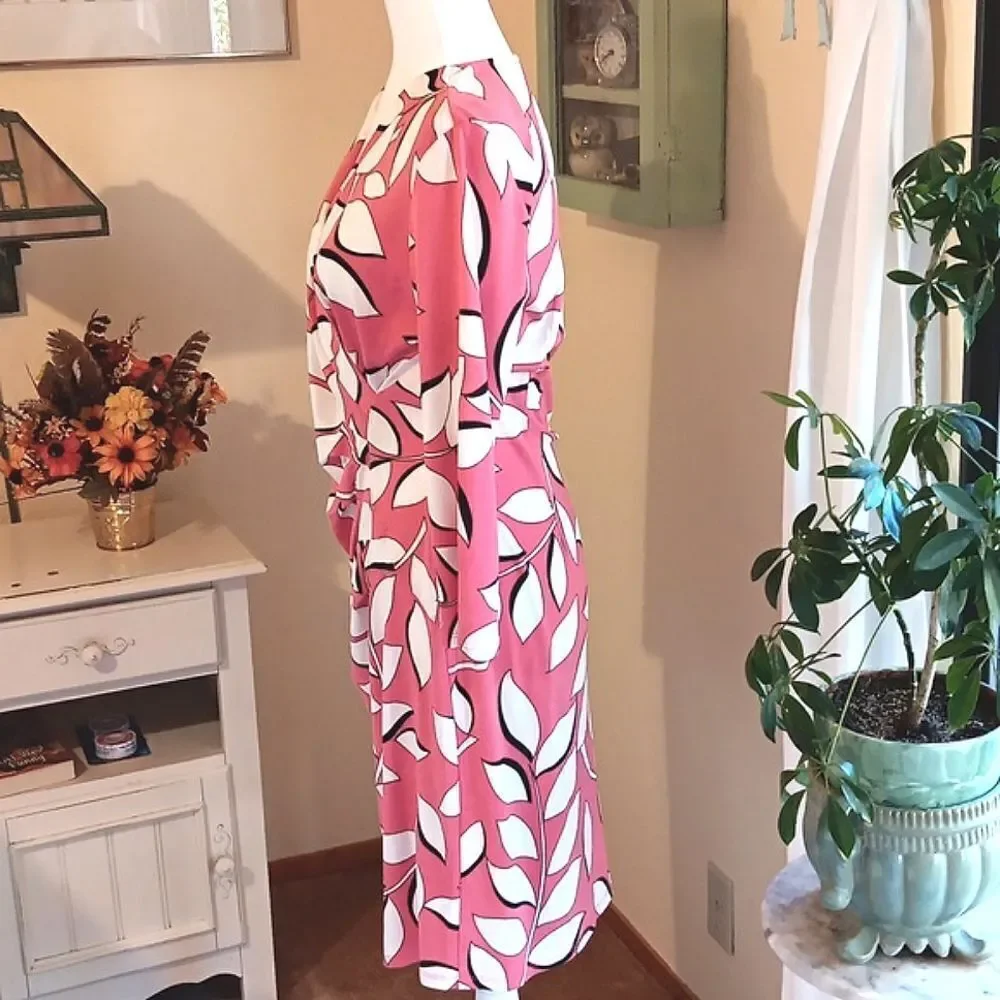 Adrianna Papell Soft Knit Dress Bold Floral